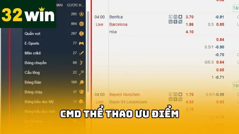 CMD thể thao có nhiều ưu điểm và vận hành thân thiện với người dùng