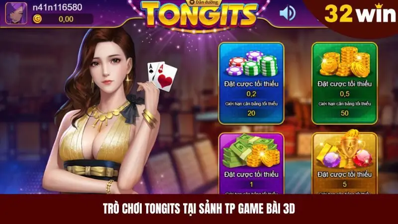 Game Tongits tại sảnh TP game bài 3D phù hợp nhiều đối tượng người chơi