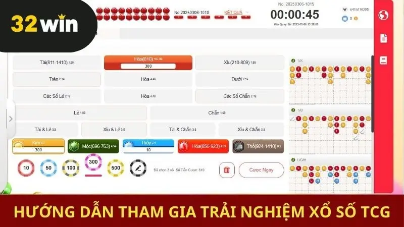 Trải nghiệm xổ số TCG dễ dàng