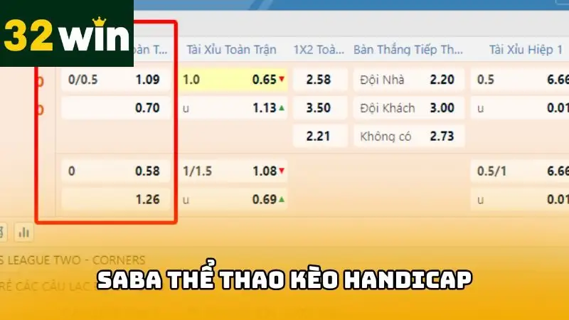 Đây là kèo cược đa dạng nhất tại nền tảng với nhiều tỷ lệ chấp khác nhau