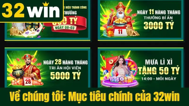 Về chúng tôi: Mục tiêu chính của 32win