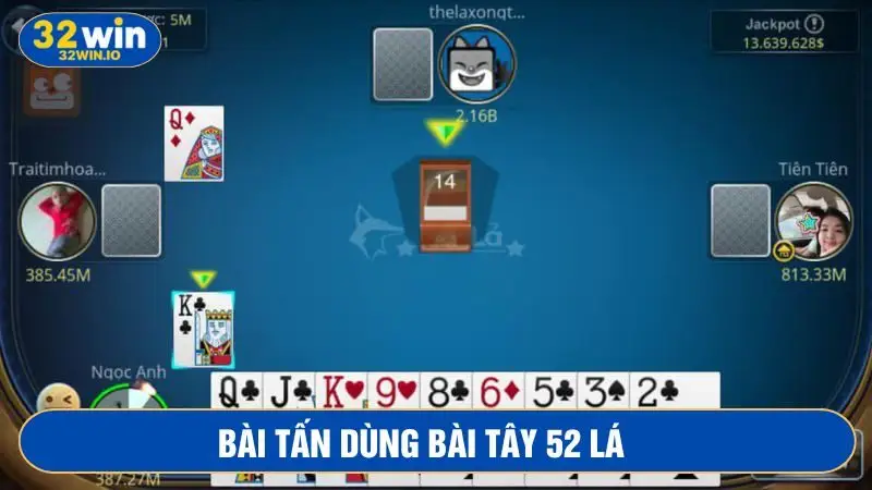 Bài tấn sử dụng những lá bài Tây để làm công cụ