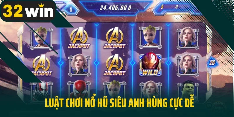 Luật chơi Nổ hũ siêu anh hùng cực dễ